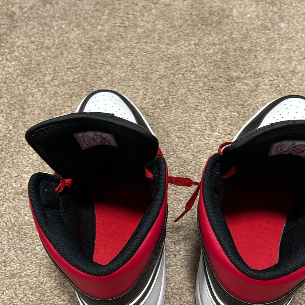 Nike Air Jordan Black, Red, and White Sneakers - Picture 5 of 5